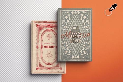 Front Cover Old Books Mockup