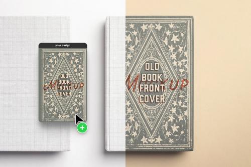 Front Cover Old Books Mockup