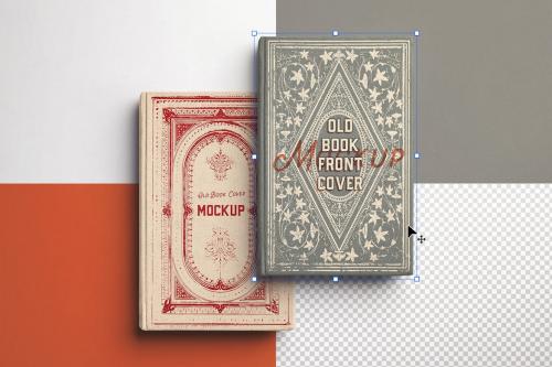 Front Cover Old Books Mockup