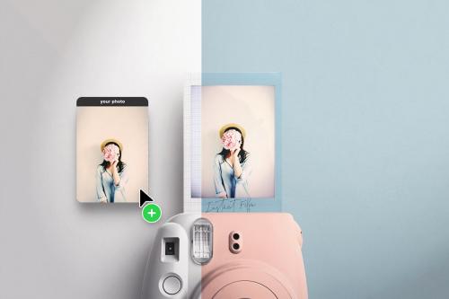 Instant Film Camera Mockup