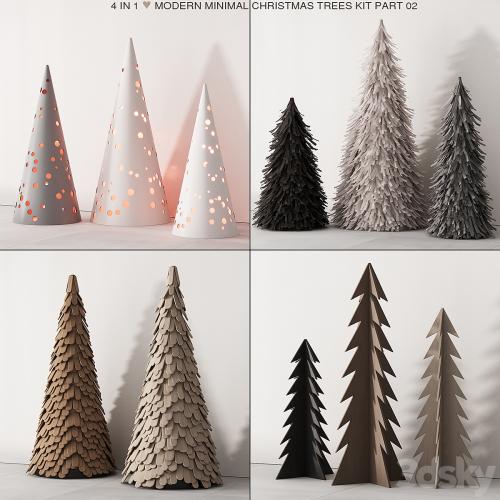 238 happy new year 02 modern christmas trees 02