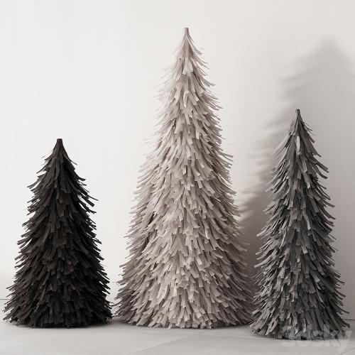 238 happy new year 02 modern christmas trees 02