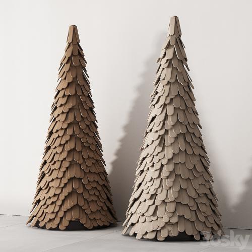 238 happy new year 02 modern christmas trees 02