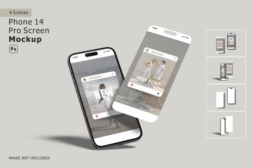 Phone 14 Pro Screen Mockup