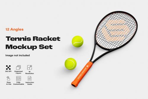 Tennis Racket Mockup Set