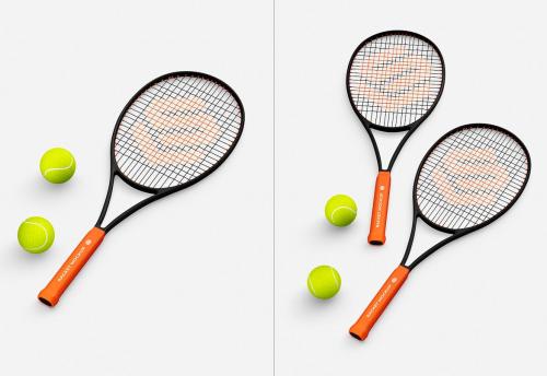 Tennis Racket Mockup Set