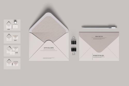 greeting card envelope mockup