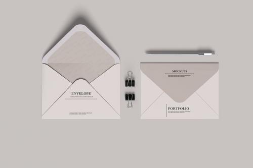 greeting card envelope mockup