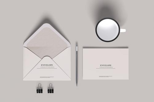 greeting card envelope mockup