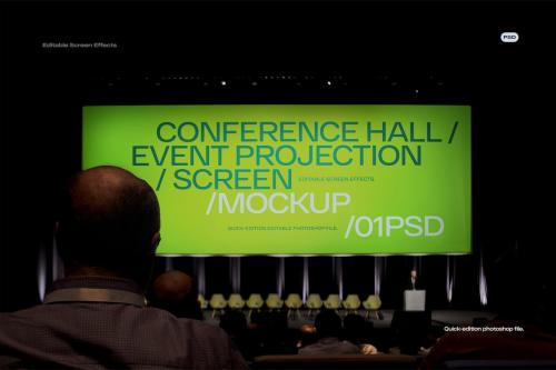 Conference Screen Mockup