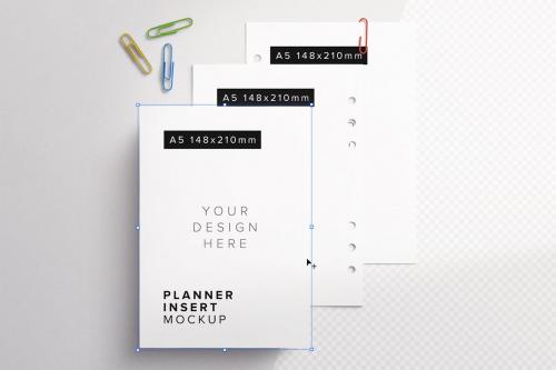 Planner Inserts Mockup (A5/A4 Size)