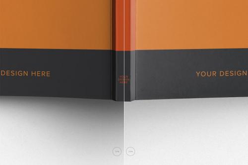 Paperback Book Mockup Lay Flat