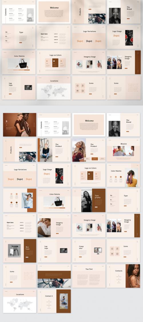 Brand IDentity Guidelines Brochure Layout - 440175579
