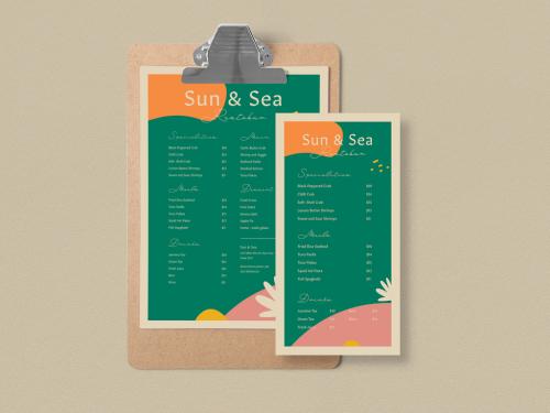 Organic Food Menus Layout - 440176556