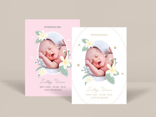 Baby Birth Announcement Card - 440176558