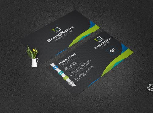 Green Creative Business Card - 440179775