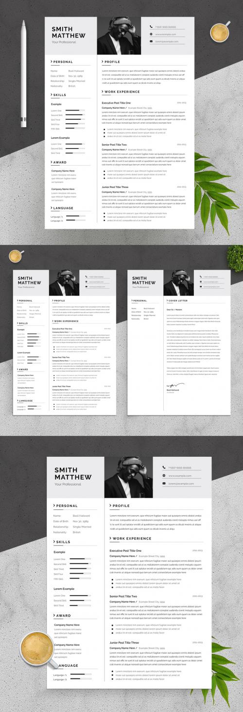 Professional Resume and Cover Letter Layout - 440179778