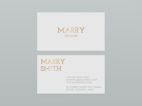 Luxury Business Card Template in Gold Tone - 440289855