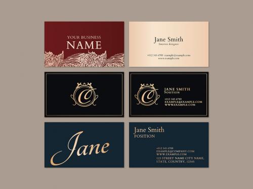 Luxury Business Card Layout - 440289936