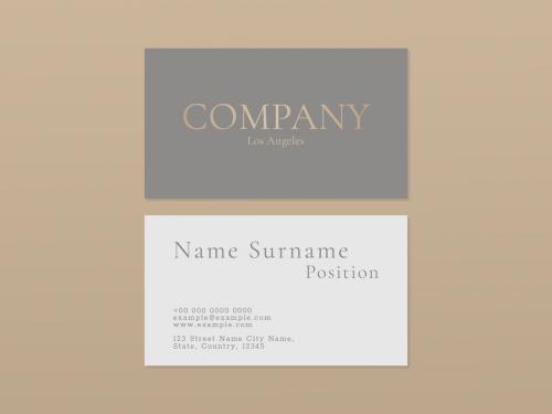 Minimal Business Card Layout - 440289941