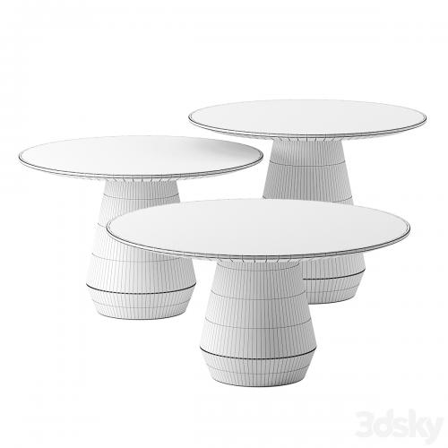 Charlotte Triple Center coffee tables by Collector