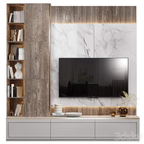 Neoclassical TV wall 021