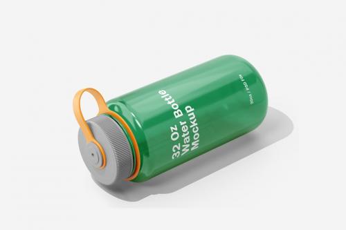 32oz Wide Mouth Water Bottle Mockup Vol.1