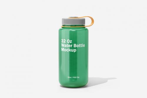 32oz Wide Mouth Water Bottle Mockup Vol.1