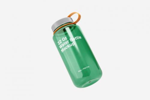 32oz Wide Mouth Water Bottle Mockup Vol.1