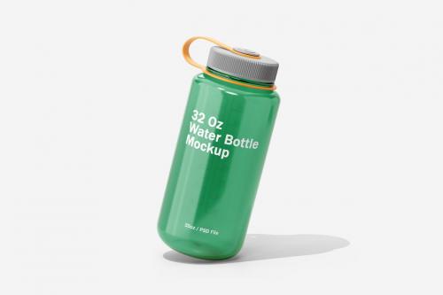 32oz Wide Mouth Water Bottle Mockup Vol.1