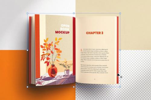 Open Book Mockup