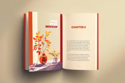 Open Book Mockup