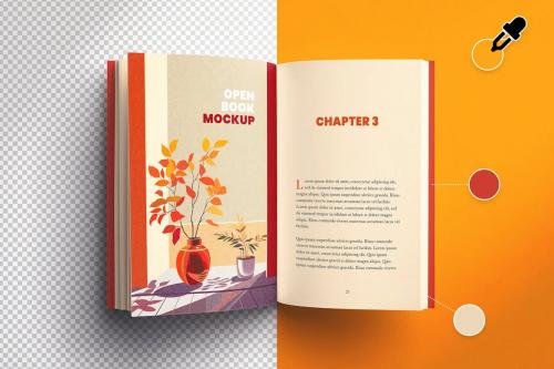 Open Book Mockup