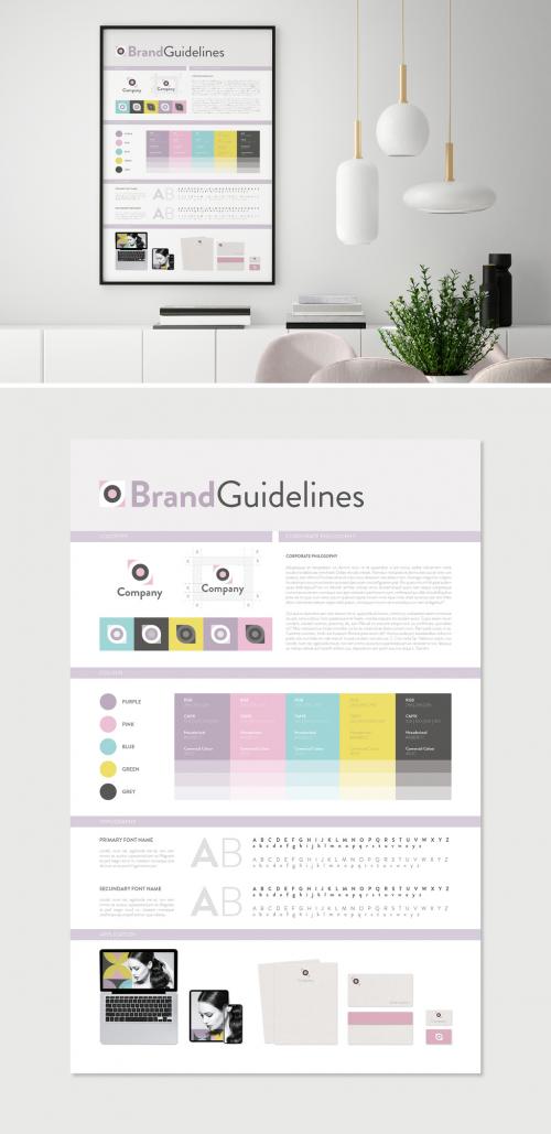 Brand Guidelines Poster Layout - 441238361