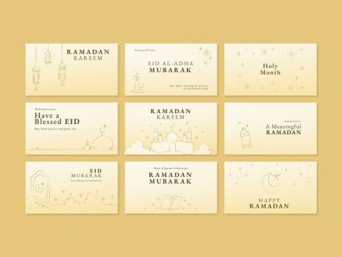 Ramadan Editable Banner Layout Set - 441407762