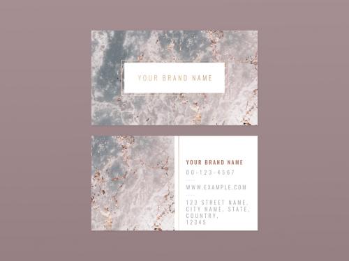 Marble Textured Business Card - 441407763