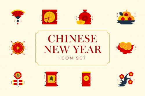 Chinese New Year Icon Set