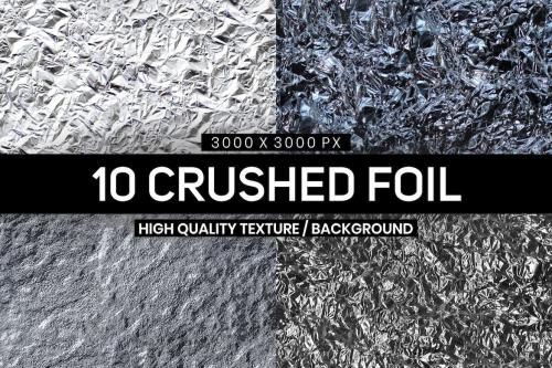 10 Silver Foil Texture