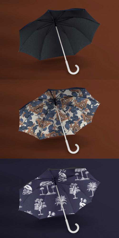 Umbrella Mockup with Vintage Butterfly Pattern - 441407776