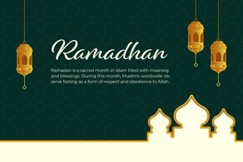 Islamic Background Ramadhan Text Editable