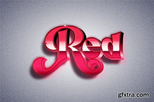 Red Text Effect B78FRG5