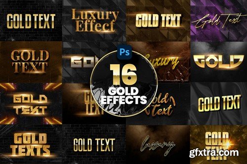 Gold Text Effect Z8383MV