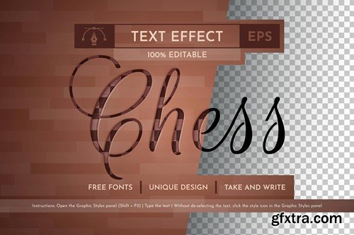 Chess - Editable Text Effect, Font Style 9VABEU9