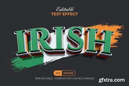 Irish 3D Text Effect Style AX3CZVU