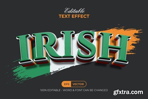 Irish 3D Text Effect Style AX3CZVU