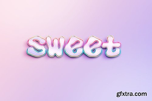 Lollipop Hologram Text Effect K5J25JP