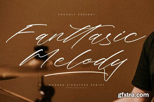 Fanttasic Melody Modern Signature Font 783Q5BG