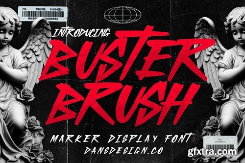 Buster Brush Modern Marker Display Font SBBMBY8