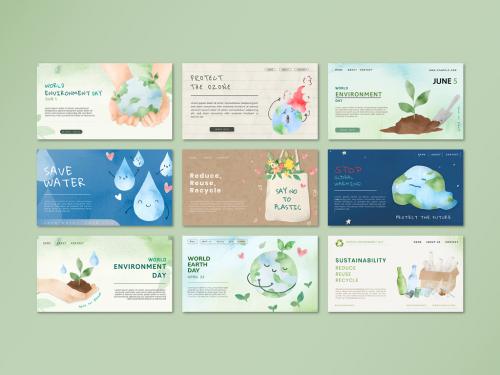 Editable Presentation Layout for Environment Awareness Campaign - 441407814
