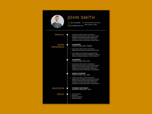 Resume Editable Template for Professionals and Executive Level - 441407818